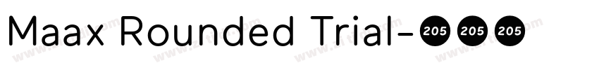 Maax Rounded Trial字体转换 Maax Rounded Trial字体转换